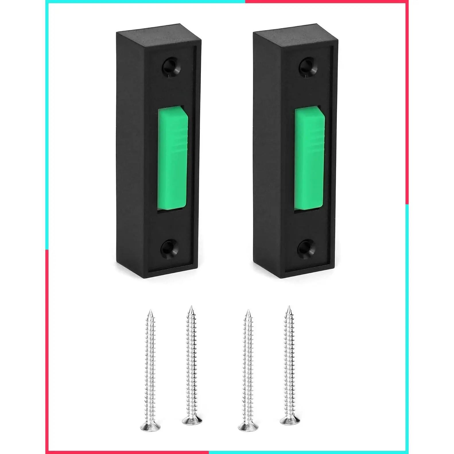 Garage Door Opener Switch, 2 Pack Wired Lighted Push Button, Wall Mounted Doorbell Button