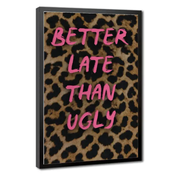 1pc Frameless Pink Cheetah Print Wall Art, Girly Retro Dorm Room Decor, Vintage Animal Poster, Preppy Aesthetic Bedroom Wall Decor, Pink Leopard Print For Girls Room,canvas