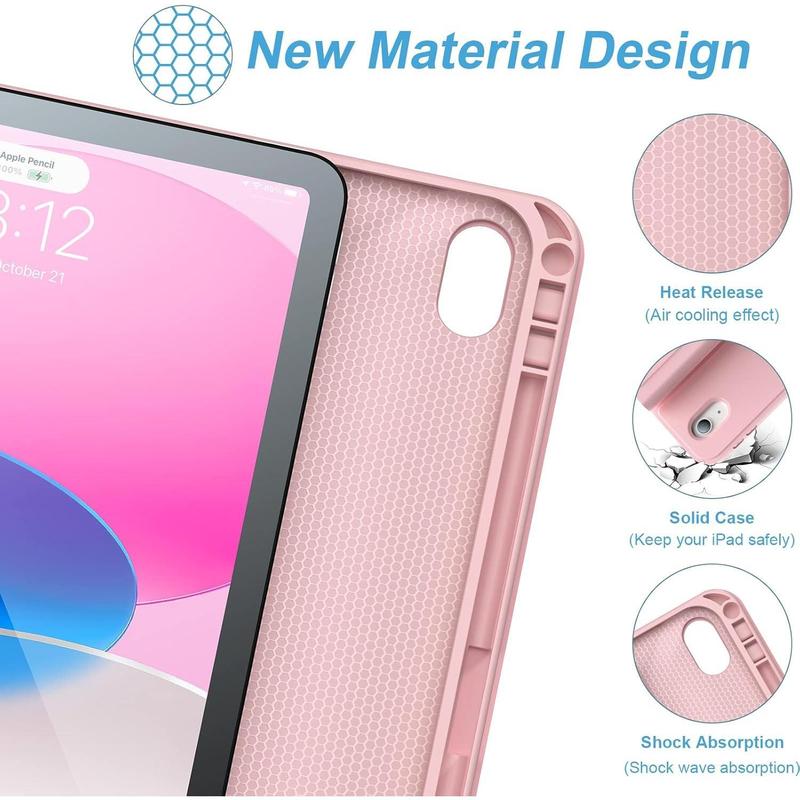 iPad Folio Case with Wireless Backlit Keyboard – Detachable Cover for 10th & 11th Gen iPad