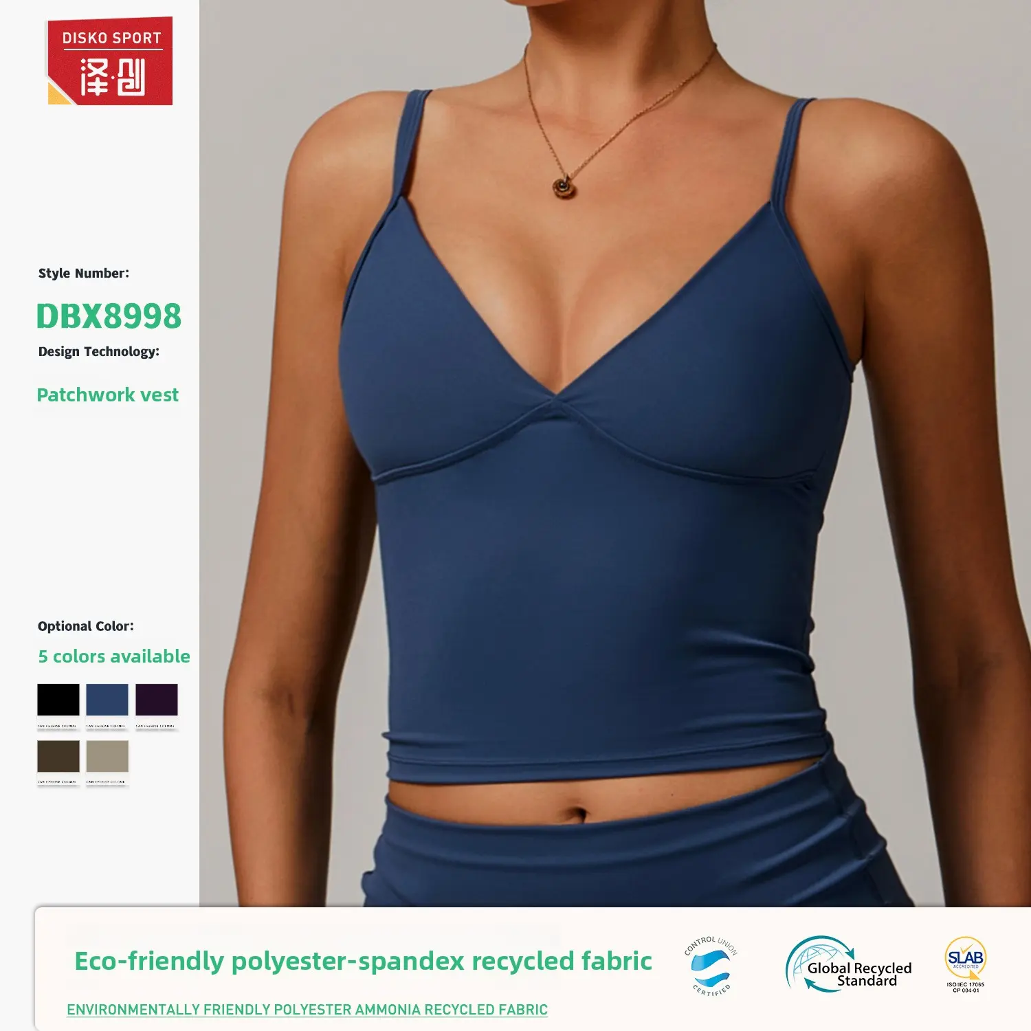 Women's Quick-Dry Yoga Tank Top Sport Bra Gym Top Breathable Activewear Running Fitness Workout