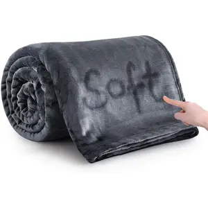 Luxury Soft Bed Blanket 250gsm, Pure Color, Ideal for Home & Travel Use, Comfortable Sofa Throw, Perfect for Bedding Essentials, Cozy Blanket