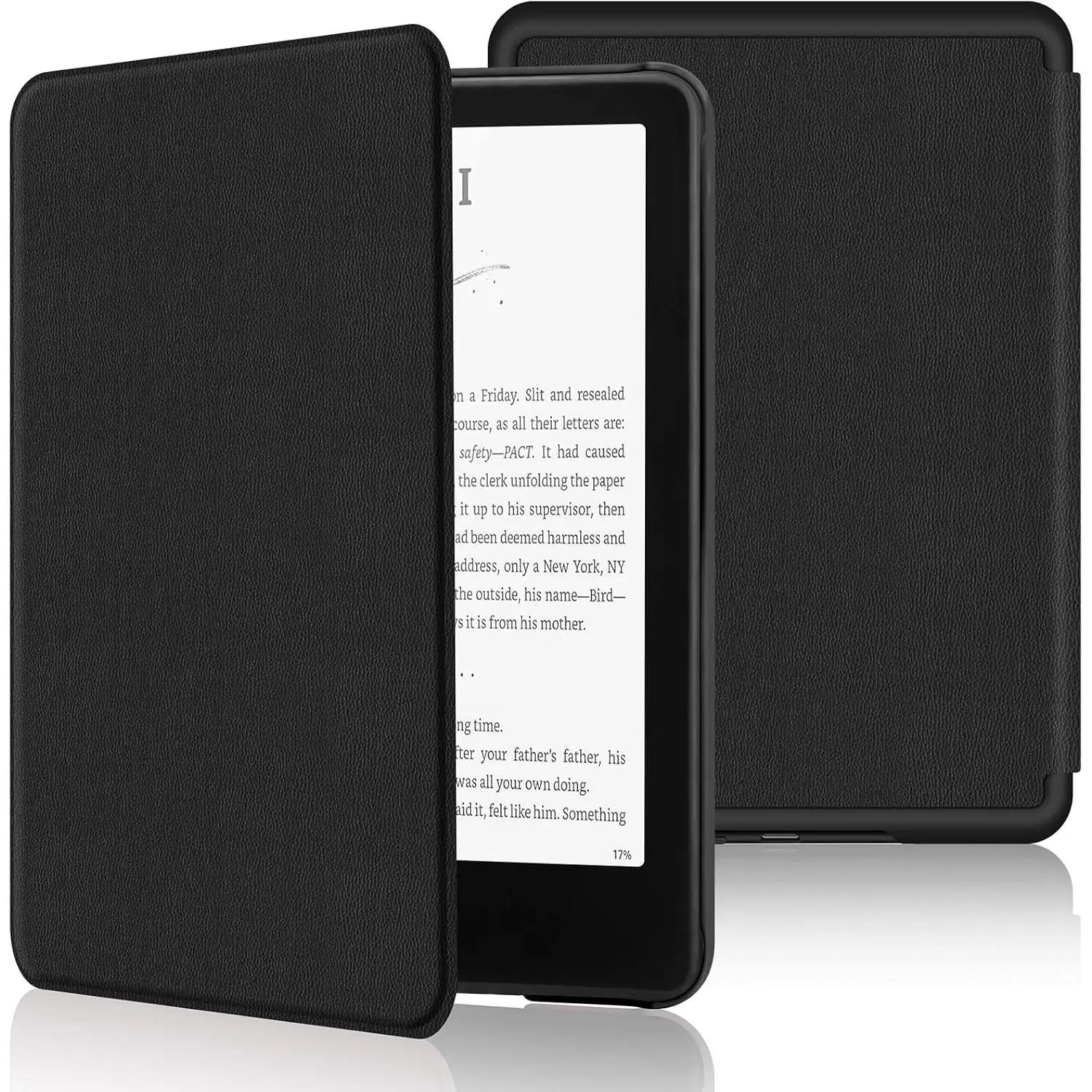 Case for Kindle Paperwhite 7 inch (12th Genalation 2024 Release) & Kindle Colorsoft Signature Edition,  Slim Durable PU Cover Case with  Sleep/Wake for Kindle Paperwhite 2024,Black