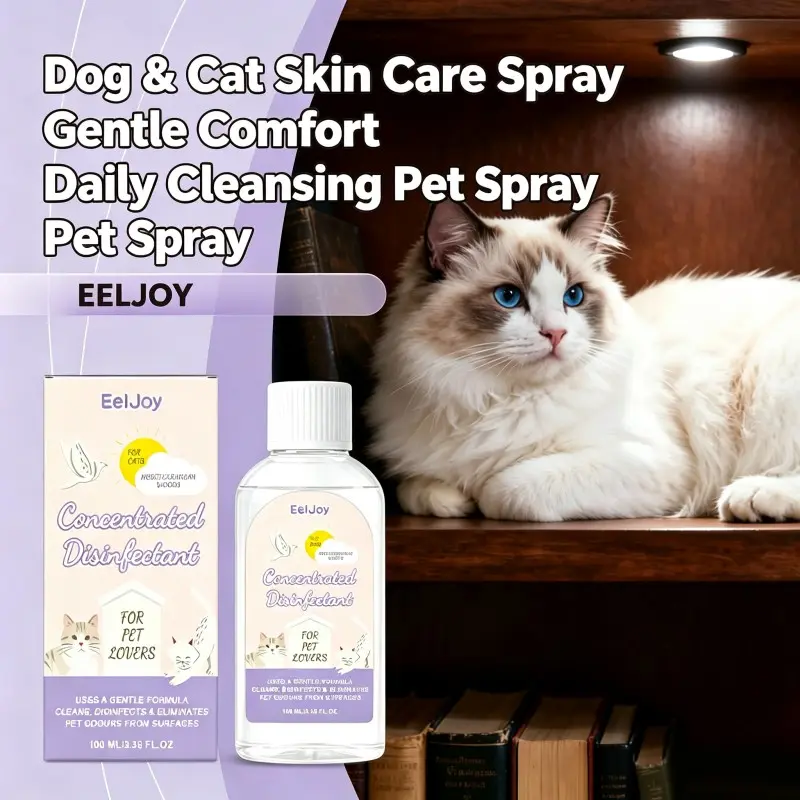 Pet Cat Special Deodorizing Spray Mild Ingredients Daily Cleaning Odor Removal Freshening Spray EELJOY