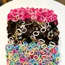 300PCS Bulk Elastic Hair Ties, Nylon Elastic Hair Bands, Hair Accessories for Girls, Elastic Hair Accessory, High Stretch, Gentle on Hair, Holiday Gift