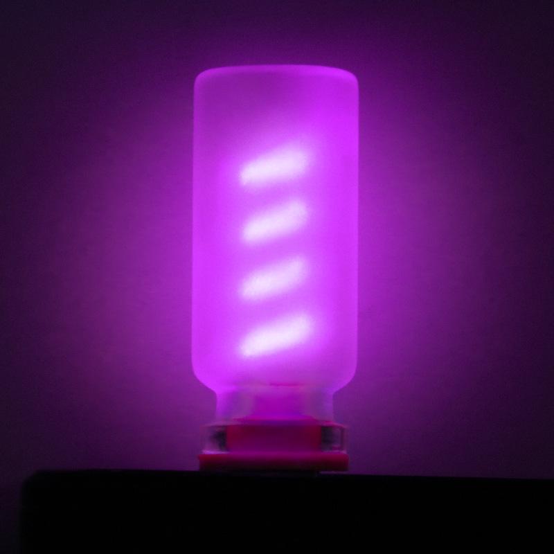 1 USB small night light touch color LED night light in the car ambient light Edison bulb incandescent ceramic light sanding touch bedside sleeping light portable multi-color LED ambient light that lights up