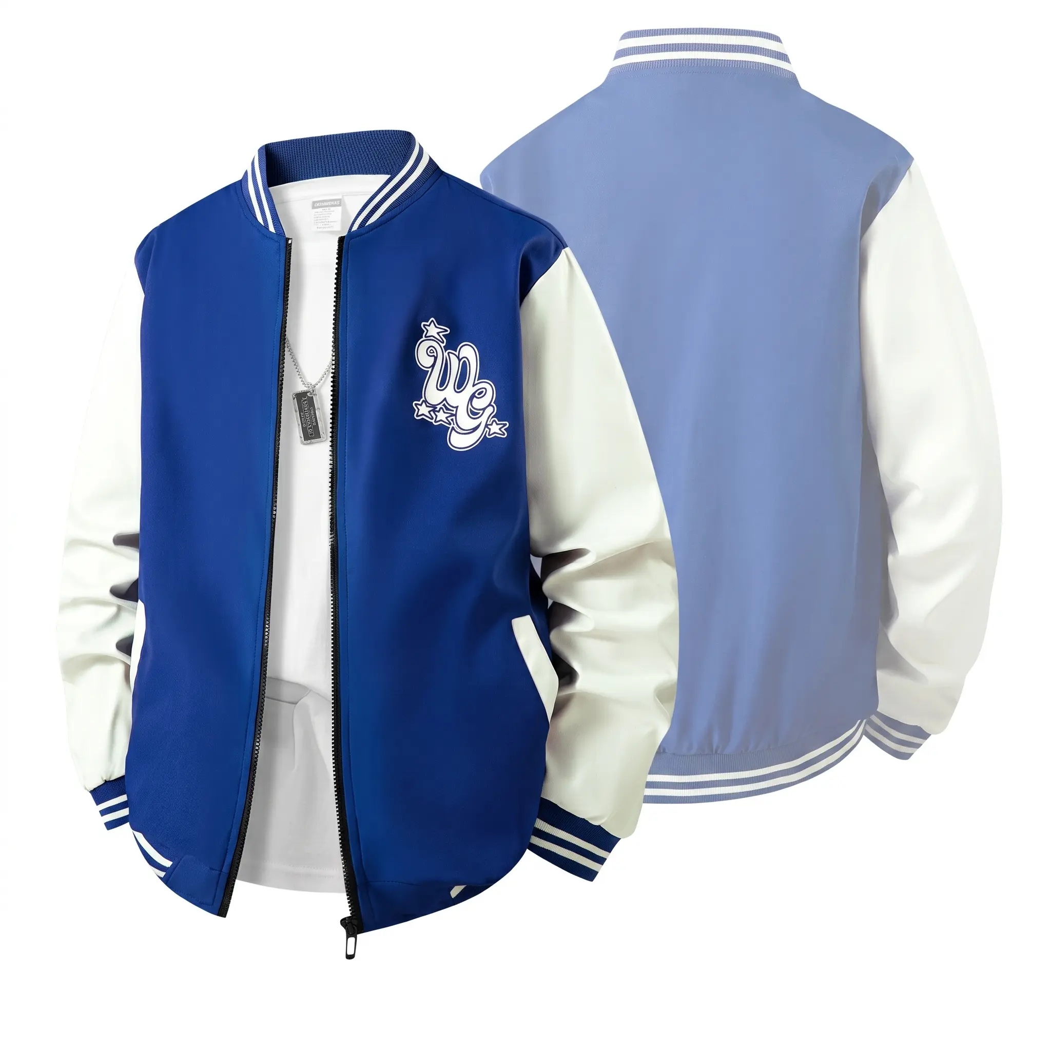 **Fleece Lined Oversized Letter Patched Baseball Jacket Women Men Varsity Coat Streetwear American Retro College Embroidered Large Design Y2K Winter Warm Outerwear Casual Slow Life Style**