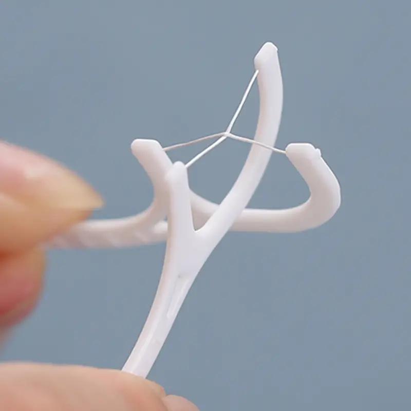 Disposable Dental Floss Picks, 100pcs/set Portable Teeth Cleaning Floss Sticks, Oral Care Products for Home & Travel