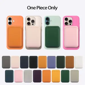 Mag-Safe Wallet Strong Magnetic Wallet for Phone,Light Weight Smartphone Card Holder for iPhone  17/16/15/14/13/12 Series Cards Holder Magnetic Phone Wallets Vegan Leather  1 Slot