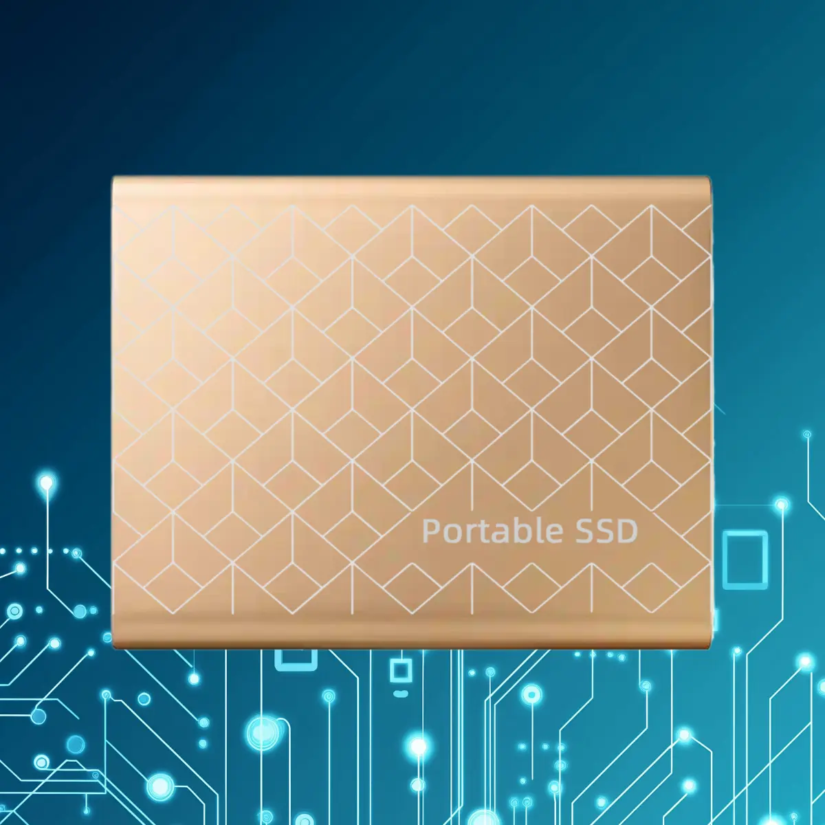 500G Grid Pattern Metal External SSD USB3.1 High Speed Storage Expansion Drive