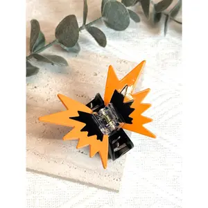 Acrylic Butterfly Hair Clip, New Color Block Small Fun Animal Claw Clip, Fashionable Head Accessory, 1pcs, Trendy Hairstyle Tool