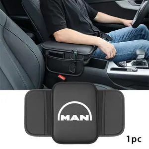 Man Car Center Console Protective Pad, PU Leather, Stain & Wear Resistant, Easy Install, Unisex, Batch A19961208