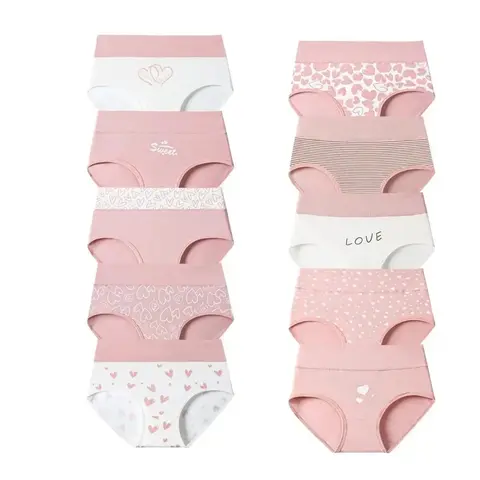 Women's Plus-Size 4/6/8-Pack Pure Cotton High-Waist Panty Tummy Control Seamless Full Briefs, Cute Prints Soft Comfy Underwear for Women, Breathable for Sports & Daily Wear
