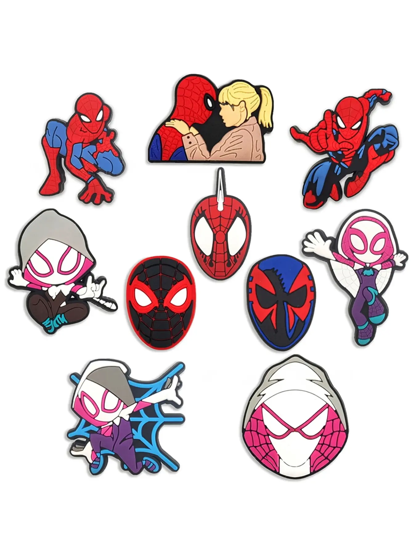 10pcs Cartoon Anime Shoe Accessories, Cute DIY Shoe Decorations, Perfect for Crocs, Birthday Gifts, Party, All Seasons