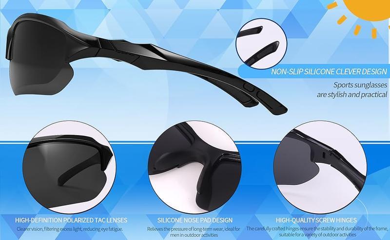 4-Pack Polarized Sunglasses for Men and Women, UV400 Protection, Lightweight Half Frame or Rimless Outdoor Eyewear LED Glowing Pumpkin Skull Party Rings The Way of Water Cosplay Bodysuit