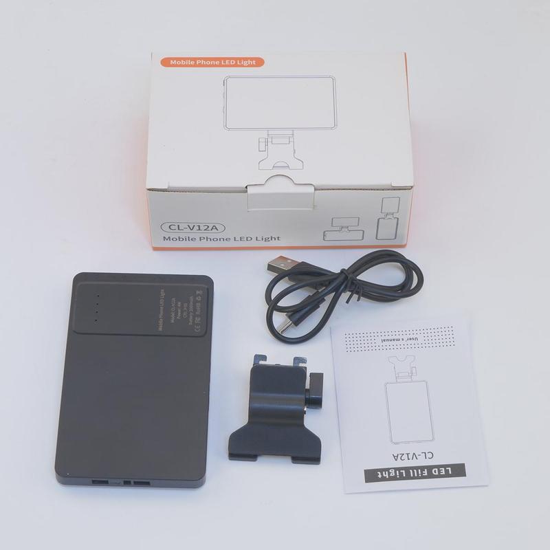 Portable LED Smartphone Fill Light, 1 Set Rechargeable LED Selfie Light with Front Clip, LED Video Light with 3 Light Modes, LED Light, Professional Camera Accessories, Cellphone Accessories, Selfie Lamp, Studio Light, Selfie Led Lights