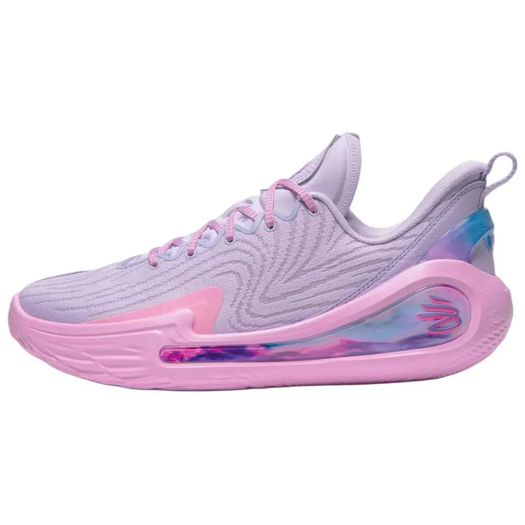 Under Armour Curry 12 Low Basketball Shoes for Men and Women – Comfortable, Versatile, Durable, Pink-Purple Verifiable, with credentials and supporting global authentication