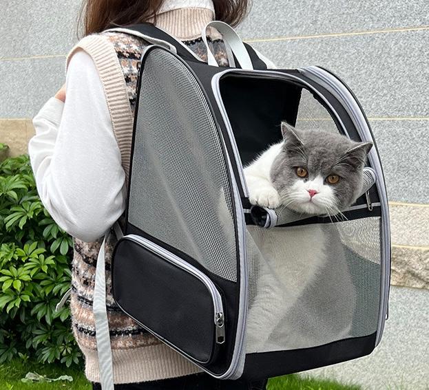 360° Breathable Mesh Pet Carrier Backpack | Ventilated Escape-Proof Bag for Small Dogs Cats Hiking Travel