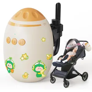 Automatic Baby Stroller Rocker - Portable Hands-Free Shaker & White Noise Sound Machine for Infant Sleep, Rechargeable Travel Soother Attachment with Adjustable Speeds