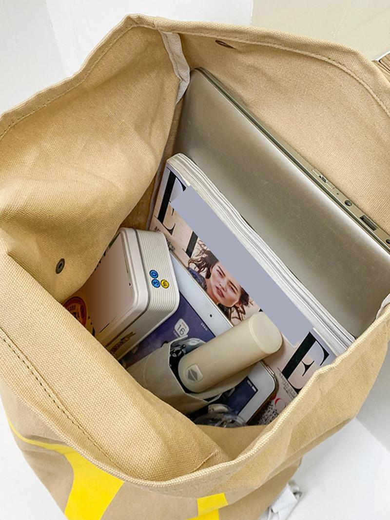 Creative McDonald's Bag Design Backpack, Large Capacity Student Class Backpack, Cute and Versatile Backpack for Women & Men, Stylish Daypack