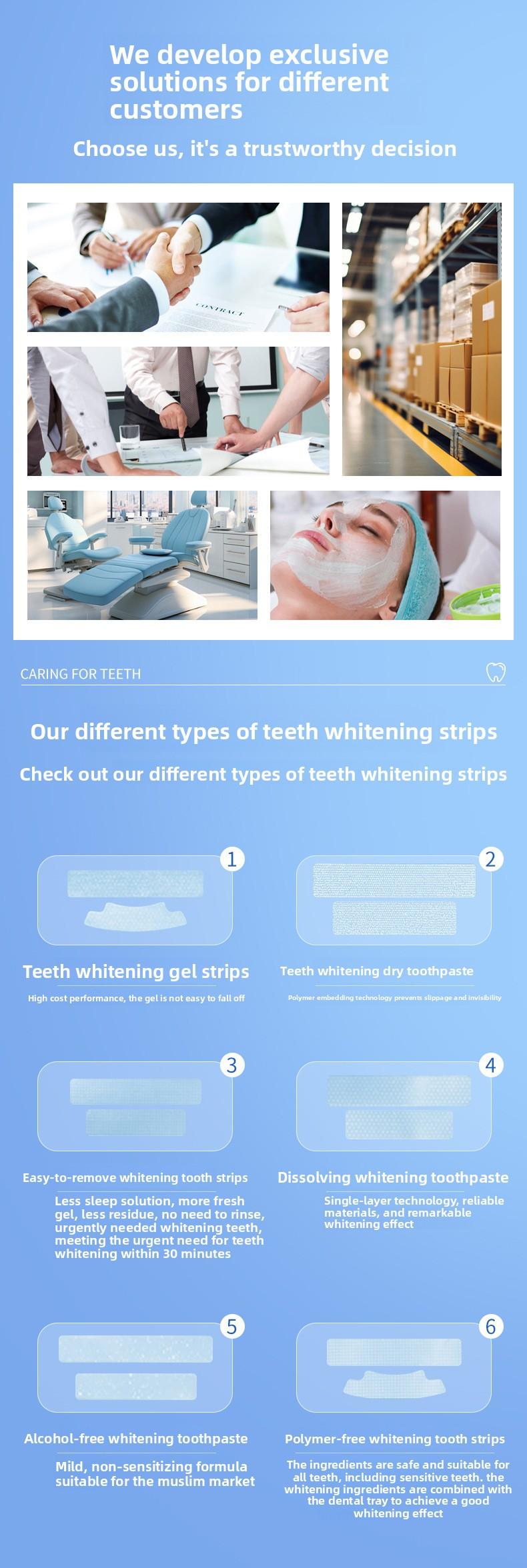 New V34 Purple Whitening Dental Strips Focus on Teeth Whitening and Removing Stains and Plaque Purple Teeth Whitening Strips