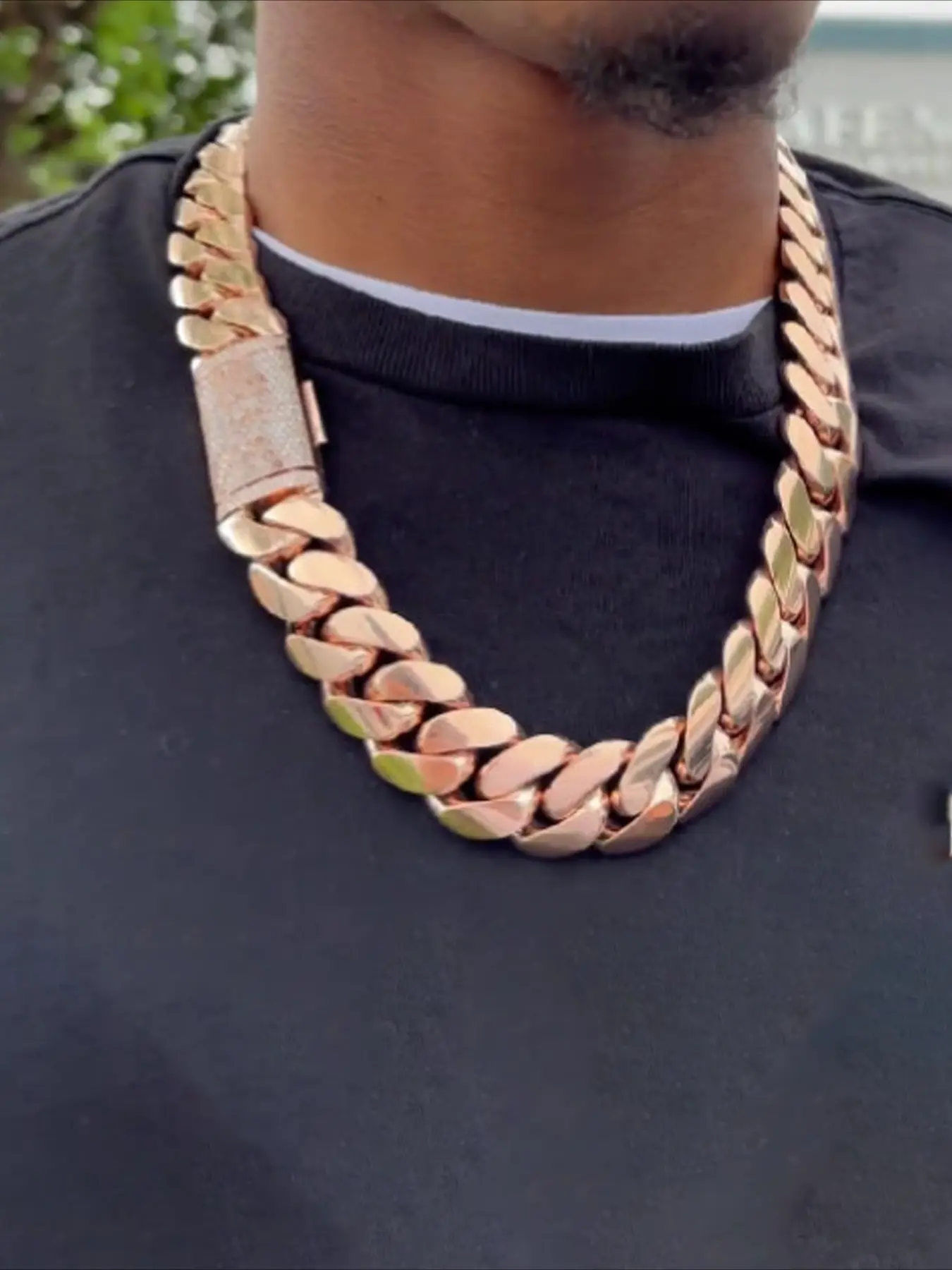 Men's 22mm Cuban Link Chain, Cuban Links Necklace gold-plated electroplated process outstanding texture, fashion trend street jewelry, hip-hop atmosphere, gift box packaging men's personalized jewelry, anniversary gifts preferred