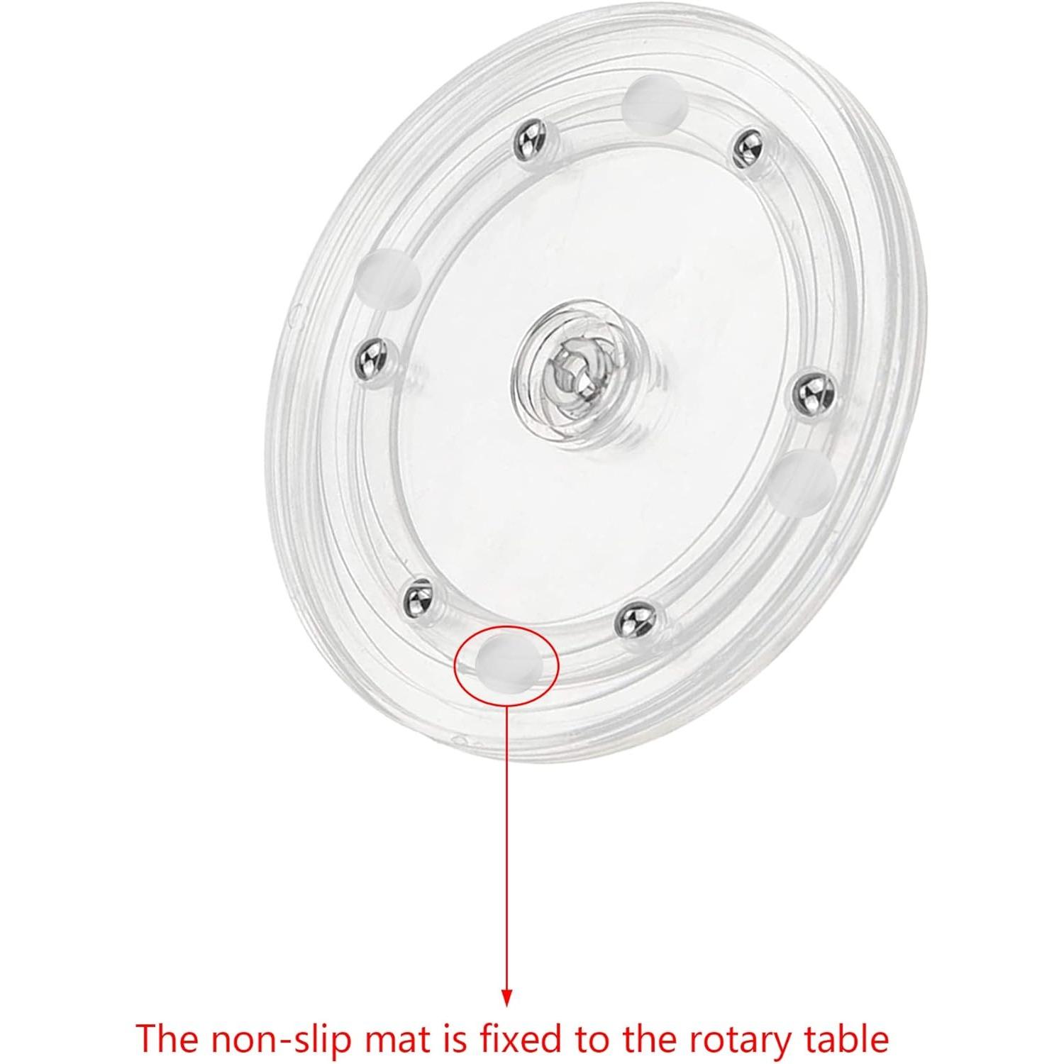 19 Pcs Cookie Decorating Kit Supplies Including 1 Acrylic Turntable 6 Scribe Needle 2 Silicone Mesh Mats 6 Cookie Decoration Brushes 4 Rubber Feet Bumpers