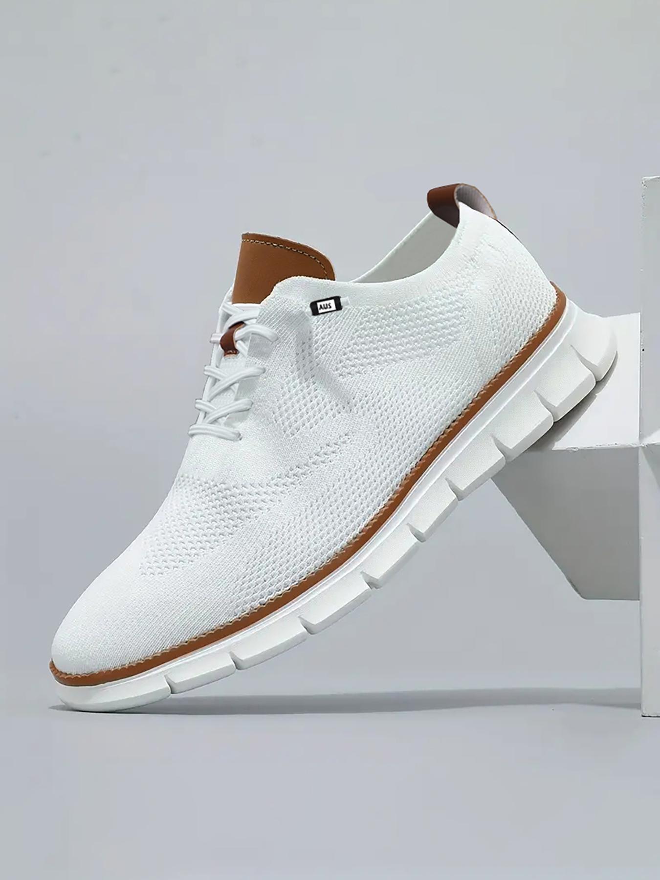 Men's Business Casual Lace Up Low Top Sneakers, Breathable Comfortable Sports Running Shoes, Male All-match Round Toe Shoes for Daily Wear, Athletic Shoes, Runner Athletic Shoe