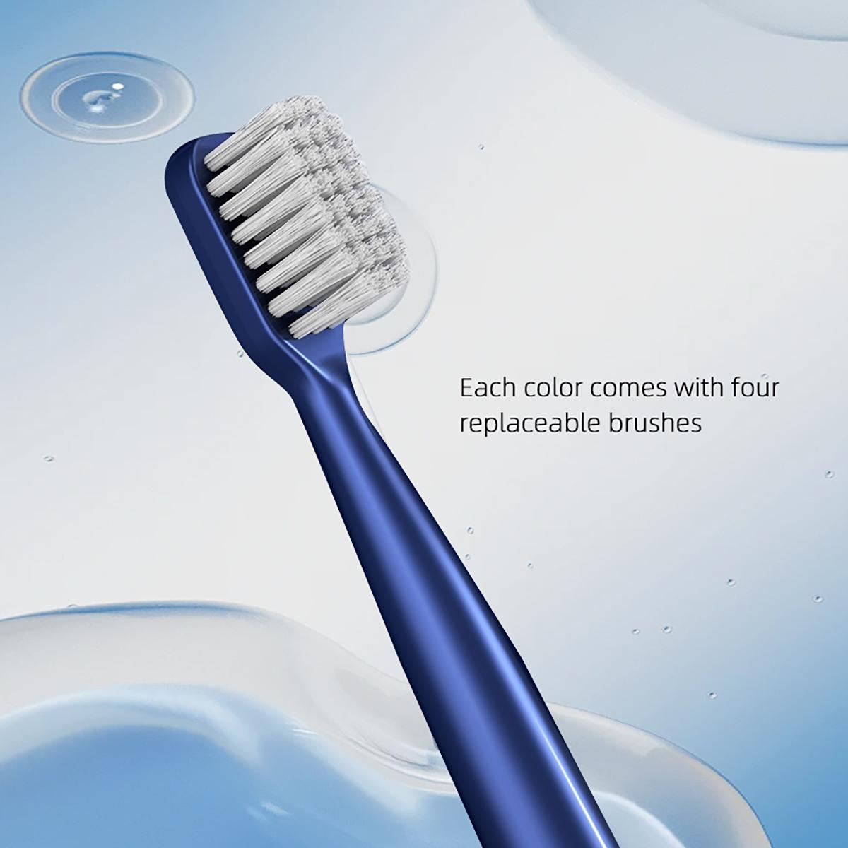 Electric Toothbrush Set, 1 Set Rechargeable Sonic Teeth Cleaning Toothbrushes Including 7 Replacement Brush Heads, Oral Care Products for Adults, Rechargeable Electronic Toothbrushes