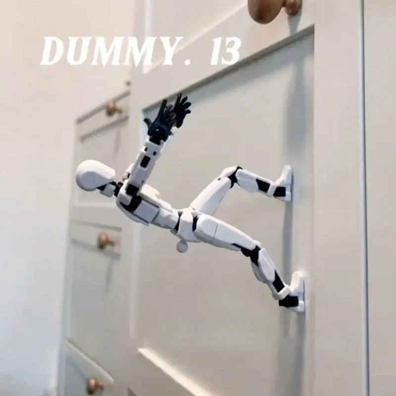 2026 Multi-Jointed Movable Shapeshift Robot, Magnetic Attraction 3D Printed 14cm/5.5in Black-Bracket Mannequin Dummy Action Figure, Novelty Toy for Children