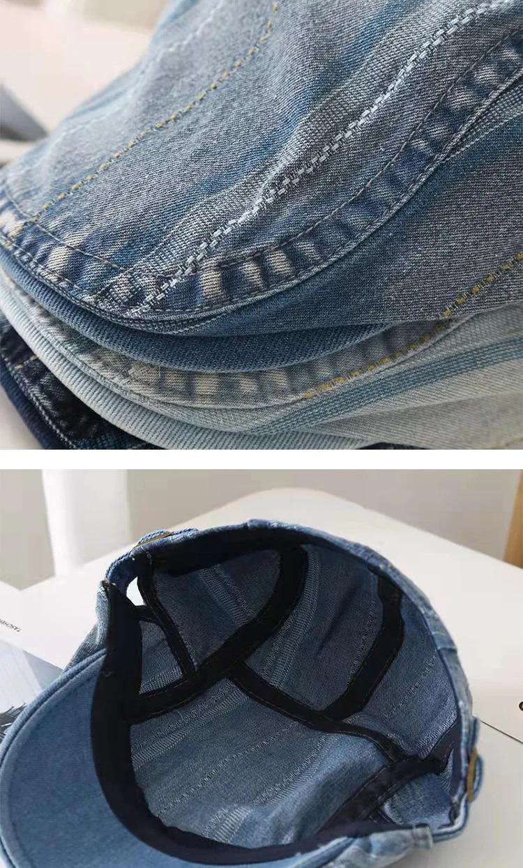 Women's Korean Style Duckbill CapinsTrendy Brand Versatile Beret British Retro Chic Hat Reversible Forward Hat Men's Trend