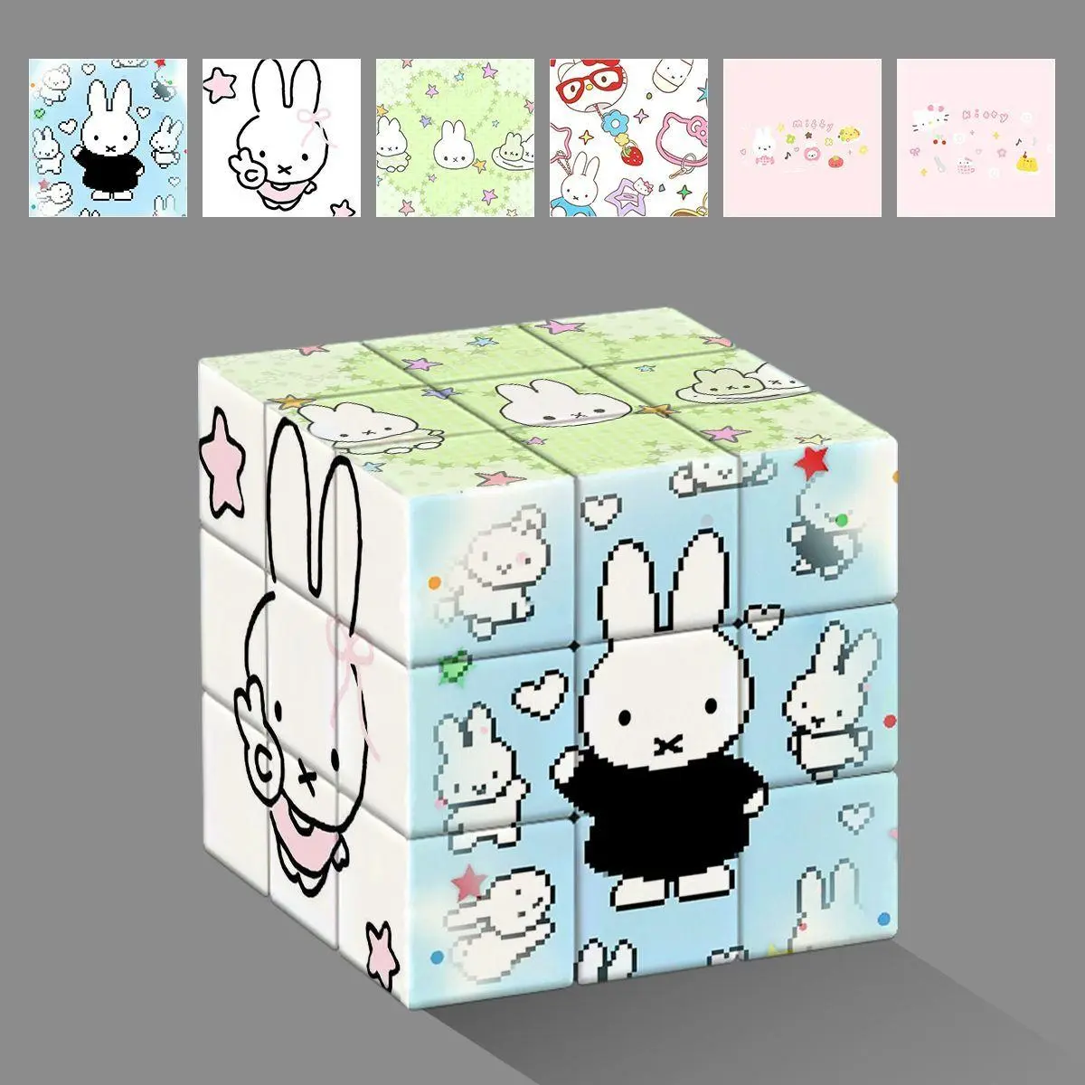 Miffy Rabbit  Cube Cute Anime Cartoon Creative Simple Multi Style Student Office Puzzle Kawaii  Cube Gift