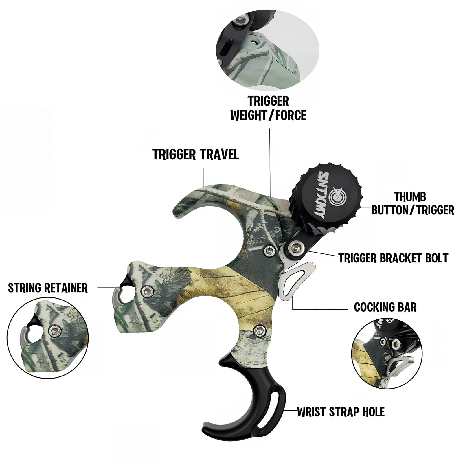 Universal Archery Release Aid |   Ambidextrous & Durable Aluminum Build