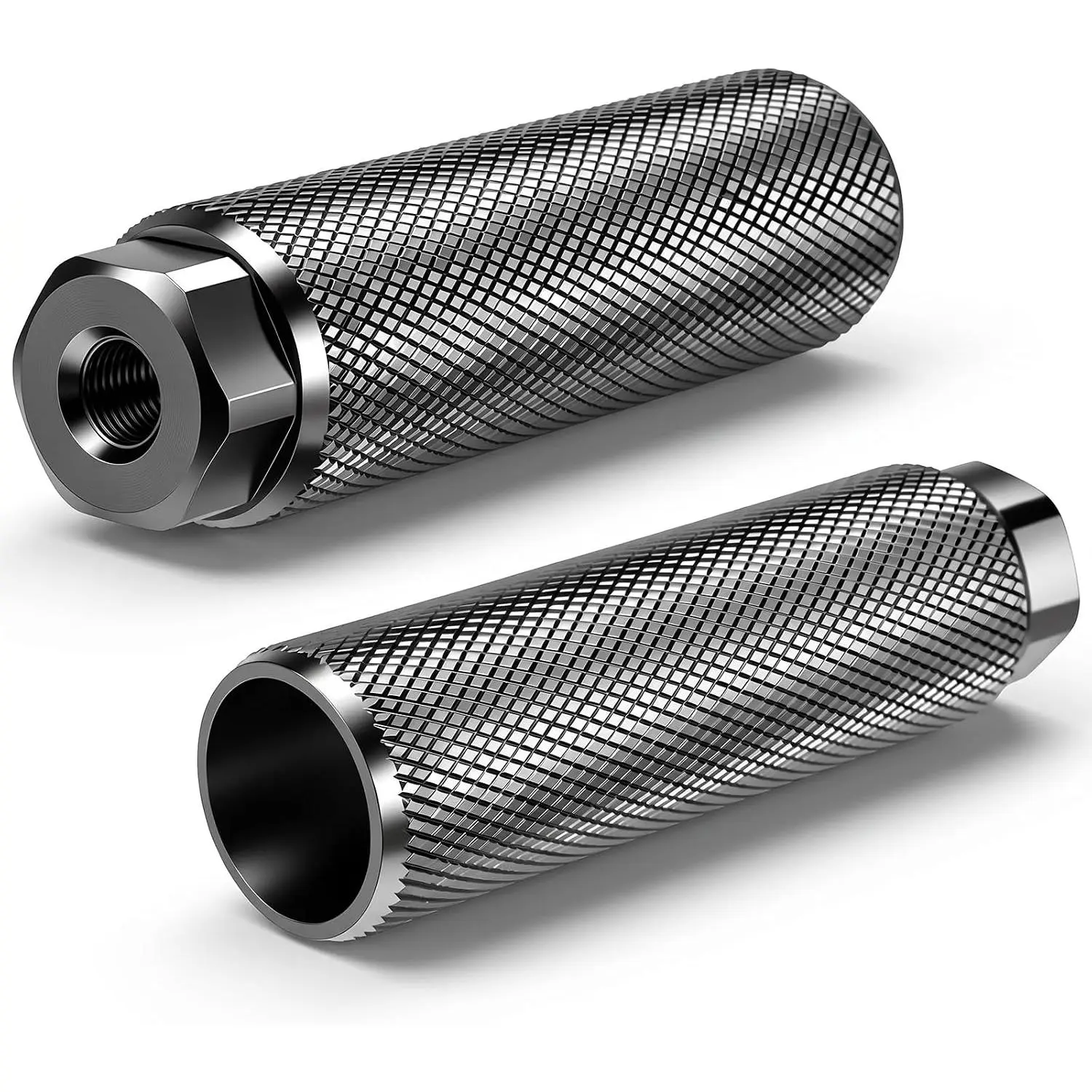 2 count  Pegs for 3/8 inch Axles, BMX Pegs,  Alloy Anti-Skid  Peg,  Peg  Accessories for Mountain Bikes Cycling Rear Stunt(Black)