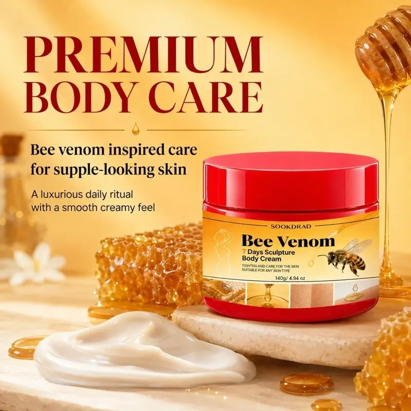 Bee Venom Body Cream, 7 Days Sculpt, Tighten and Care Skin, All Skin Types, 140g