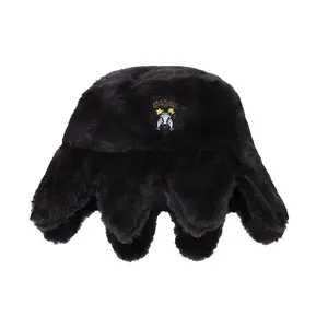 2026 New European and American Trendy Fishing Hat Retro Autumn and Winter Warm Rabbit Fur Octopus Hat Casual Hat