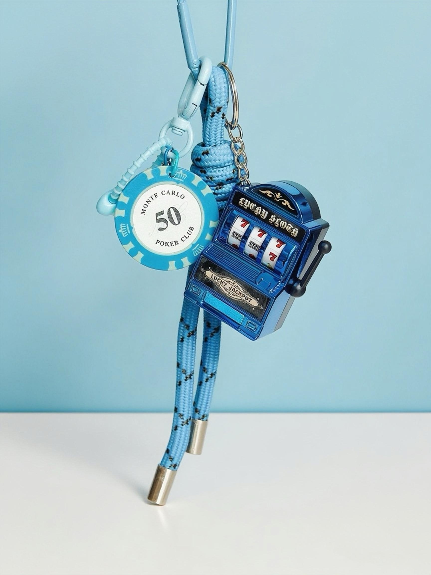 Creative Bag Charm, Vintage Street Style Mini Slot Machine Pendant, Casual All-Season Accessory for Bags, Bag Charm Keychain