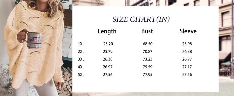 【XL-5XL】Imily Bela Curve Womens Plus Size Hollow Out Sweater Elegant Spring Autumn Loose Knitted Female Winter Casual Neck Solid Color Sweaters