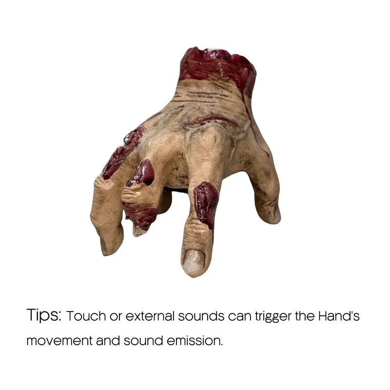 Self-walking and Sounding Hands sound effects Halloween Wednesday Addams Family Thing Hand Props spooky Creepy Scary Family Decorations Cosplay Hand by Addams Family Scary Decoration Gift Accessories for Decor Prank Props