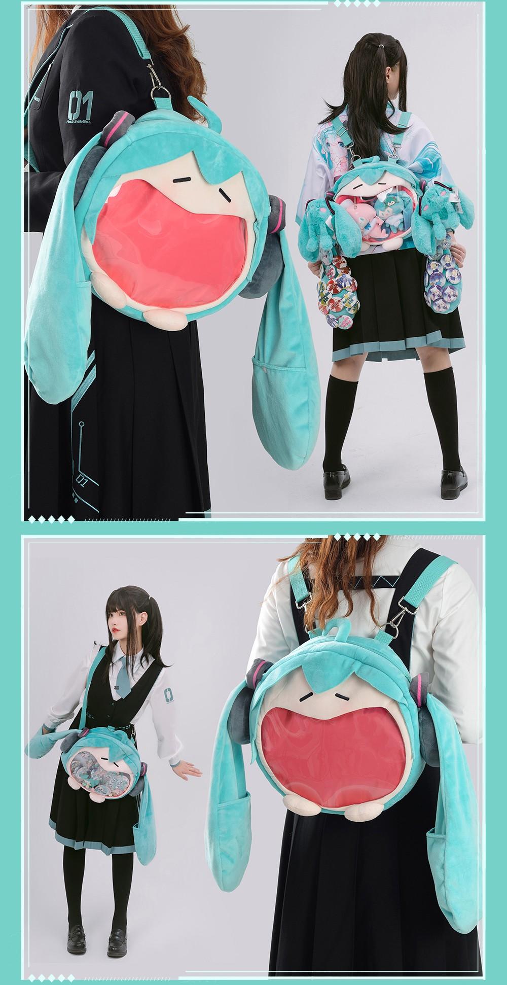 Y2k Japanese Cartoon Plush Backpack Kawaii Harajuku Anime Ita Bag Student Schoolbag Women Shoulder Bag New Girl Cosplay Knapsack