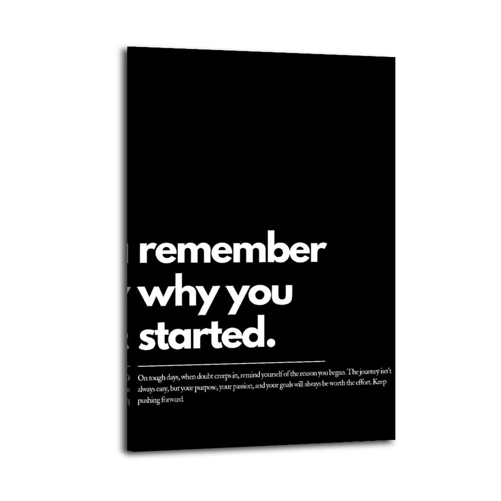 Remember Why You Started - Motivation| Bedroom Art | Bathroom Art | Trendy Wall Art | Funky Wall Art