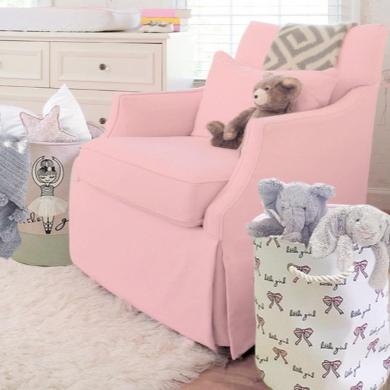 Bow Pattern Foldable Laundry Basket, 1 Count Large Capacity Clothes Toy Doll Books Storage Basket with Handle, Portable Dirty Clothes Basket for Home Bedroom