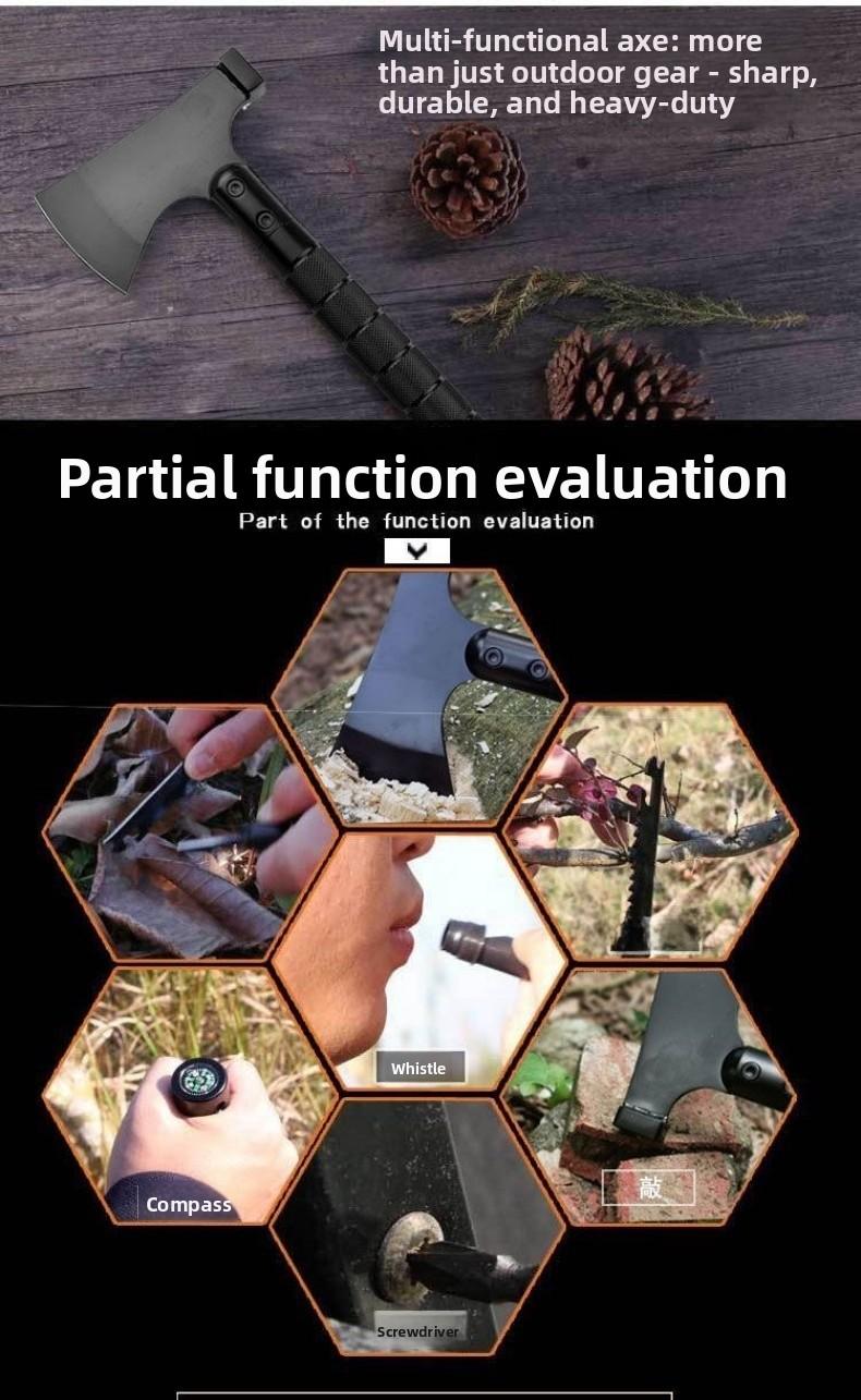 Outdoor Tactical Hammer Axe Multi - purpose Camping Gear Survival Tool for Hiking Car
