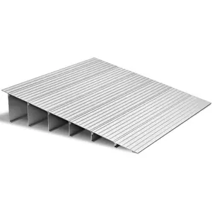VEVOR Door Threshold Ramp 1 Rise Aluminum Alloy Threshold Ramp Rated 800 lbs Load Capacity, Handicap Ramps for Home Steps for Wheelchair, Scooters, Power Chairs, Walkers, Bicycle, Tricycle