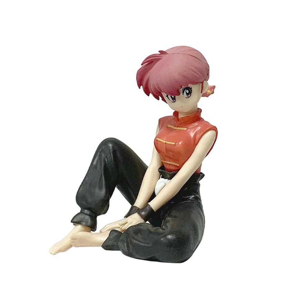 Stock anime Ranma 1/2 Relax Time Tendou Akane Saotome Ranma 10cm PVC Figure Model Collector Model Figurine Doll Toy Gift