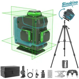 16-In-1 Laser Level Kit with Digital Display, Tripod, Charging Wire, Ideal for Home Renovation and Woodworking Gifts