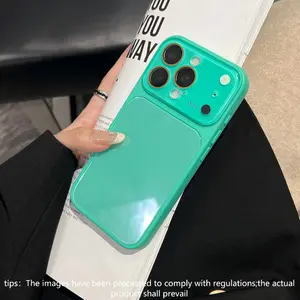 Luxury Fashion Ice Glass Phone Case with Lens Film, Anti-Scratch and Drop-Proof, for Apple iPhone 17 Pro Max, 16 Pro, 15, 14, 13