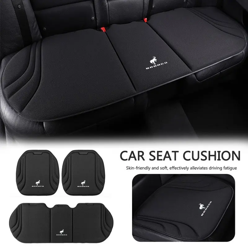 Breathable Leather Car Seat Cushion Protector Universal Seat Cover Mat For Ford Bronco Sport 2020 2021 2022 2023 Styling Accessories