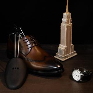 2 Pairs Plastic Shoe Tree Stretcher Shaper for Men (Black)