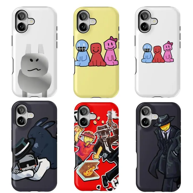 Roblox Forsaken Gubby Bunny & Friends Glossy 2-In-1 Protective Phone Case For iPhone 17-11 (Pro Max, Pro Plus) & Samsung S26-23