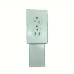 Diversion Safe Hidden Wall Mounted American Style Plastic Safety Outlet, Home Hidden Storage Box for Jewelry Money, Secure Concealed Socket Holder, Security Safe, Money Safe for Cash